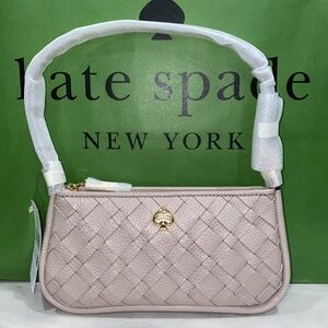 Kate Spade Kayla Woven Leather Convertible Wristlet